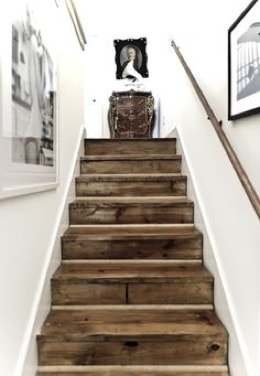 stairs made from wooden pallets