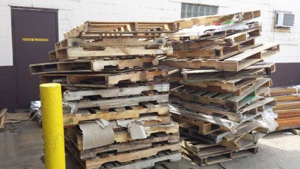 wooden pallets