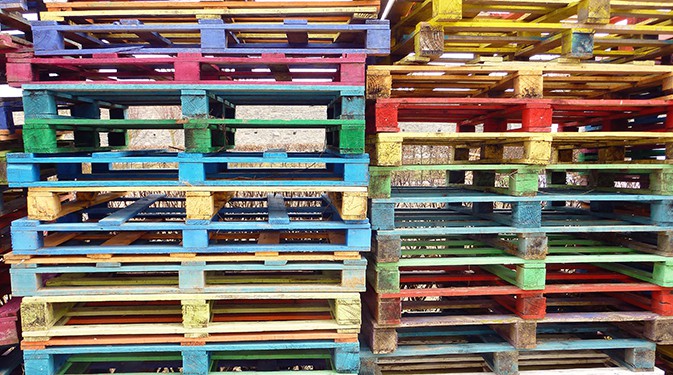 colored pallets